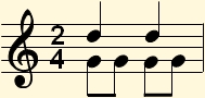 2 by 4 measure modified to generate 6 by 8 measure